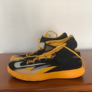All Black & Yellow Used Authentic Nike Basketball Shoes